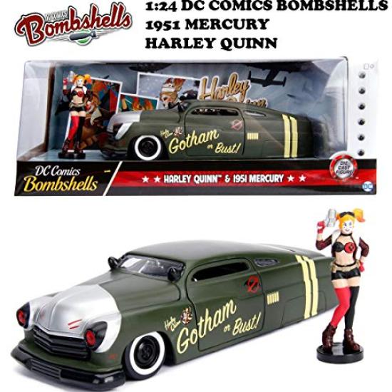 Jada Toys DC COMICS BOMBSHELLS 1951 MECURY HARLEY QUINN Мини-машина 124 и