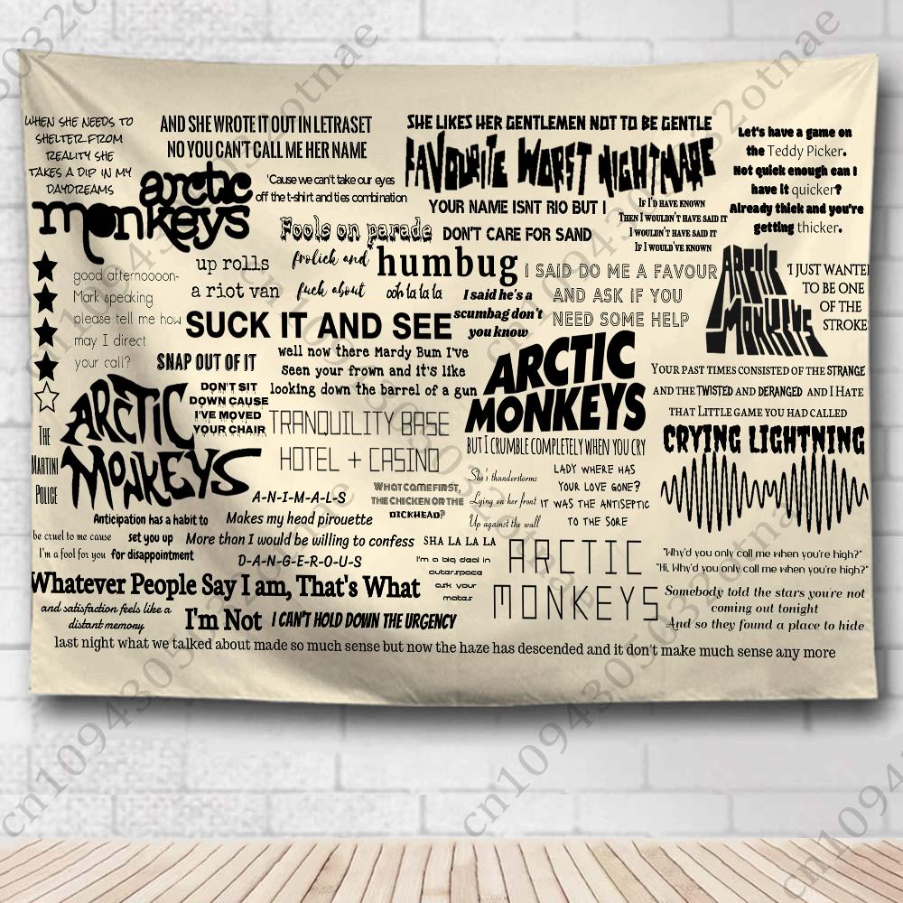 Группа Arctic Monkeys Гобелен Флаг на палке Рекламная ткань Школа Поход День рождения DIY Садовый флаг Баннеры