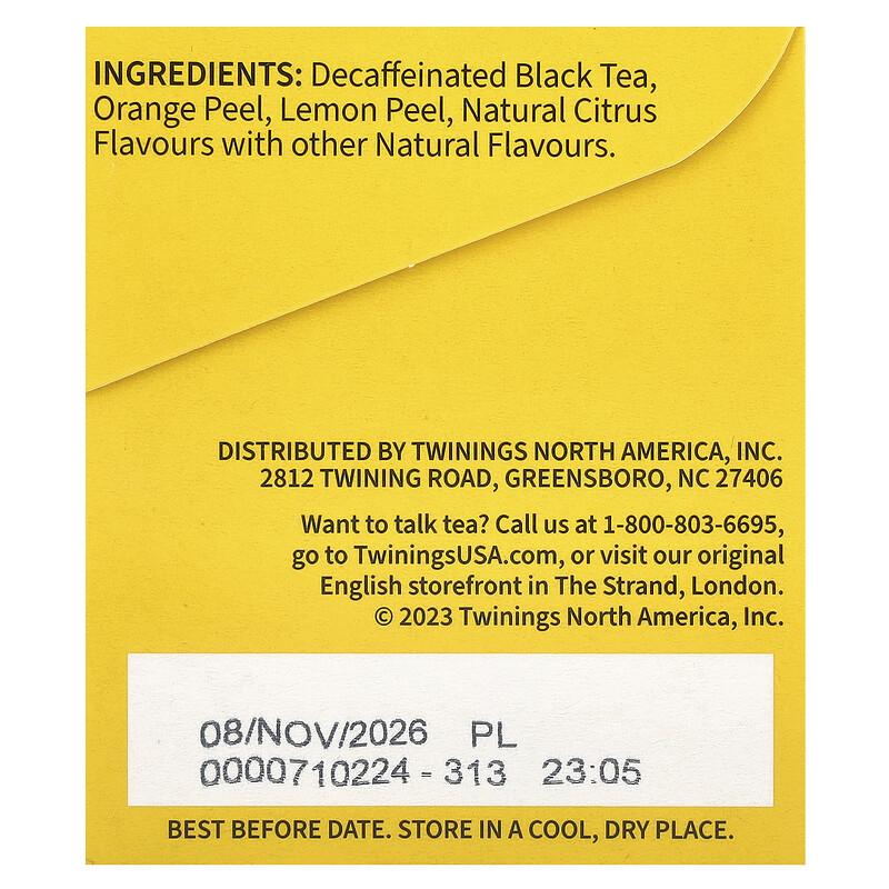 Flavored Black Tea, Lady Grey®, Decaffeinated, 20 Tea Bags, 1.41 oz (40 g)