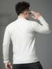 European Style Half-Turtleneck Men's Sweater 2025 Autumn New Trendy Printed Knitwear Warm Knitted Base Shirt