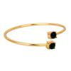 Estele Green Stone Bangle Браслет из модала для женщин