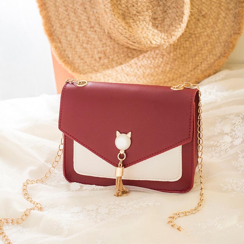 Маленькие сумки Свежие Сладкие и Модные Сумки Маленькая Квадратная Сумка Контрастного Цвета Универсальная Сумка-Клатч