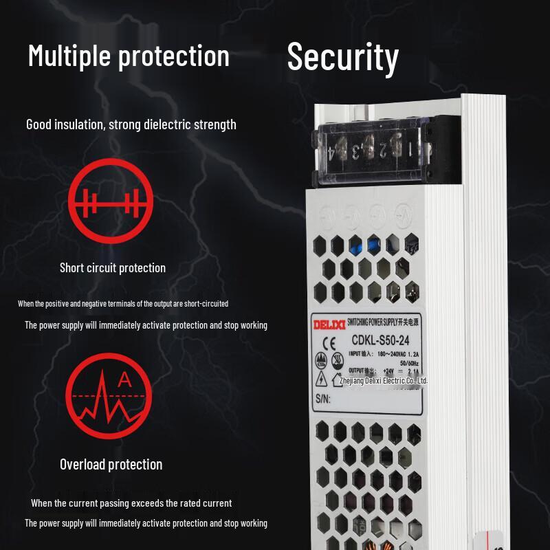 DELIXI CDKL-S Ultra-Thin DC Switching Power Supply