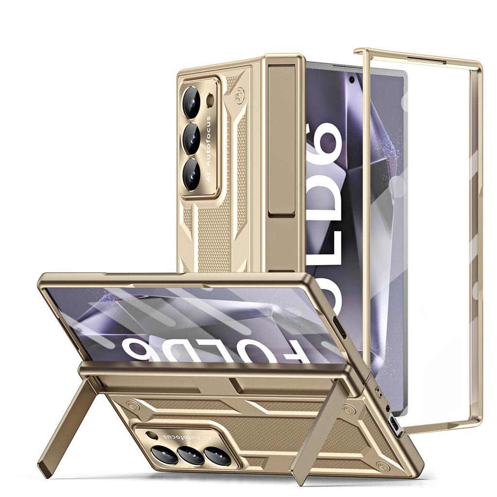 New Design Shockproof High Protection Mobile Phone Cases with Double Bracket for Samsung Galaxy Z Fold 6 Smart Phone Case