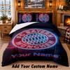 Bayern Munich Pattern Bedding 3Pcs Set Custom Name, Bed Sheet And Pillowcases For Home Bedroom