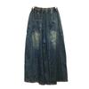DIMANAF Большие размеры Женские весенние широкие брюки Винтажные джинсы Джинсовые шаровары Базовые эластичные брюки с высокой талией Модные новые брюки большого размера