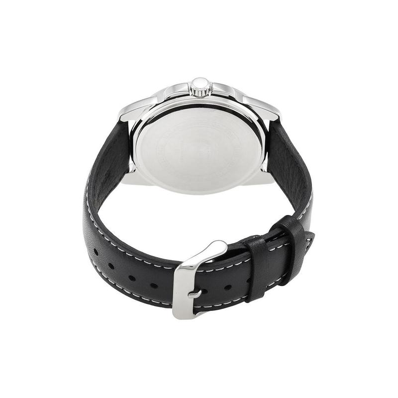 Casio Серия Standard 50 метров Водонепроницаемость Кварцевый механизм Ремешок из натуральной кожи Японские и корейские часы Мужские часы Черный циферблат MTP-1314L-8AV