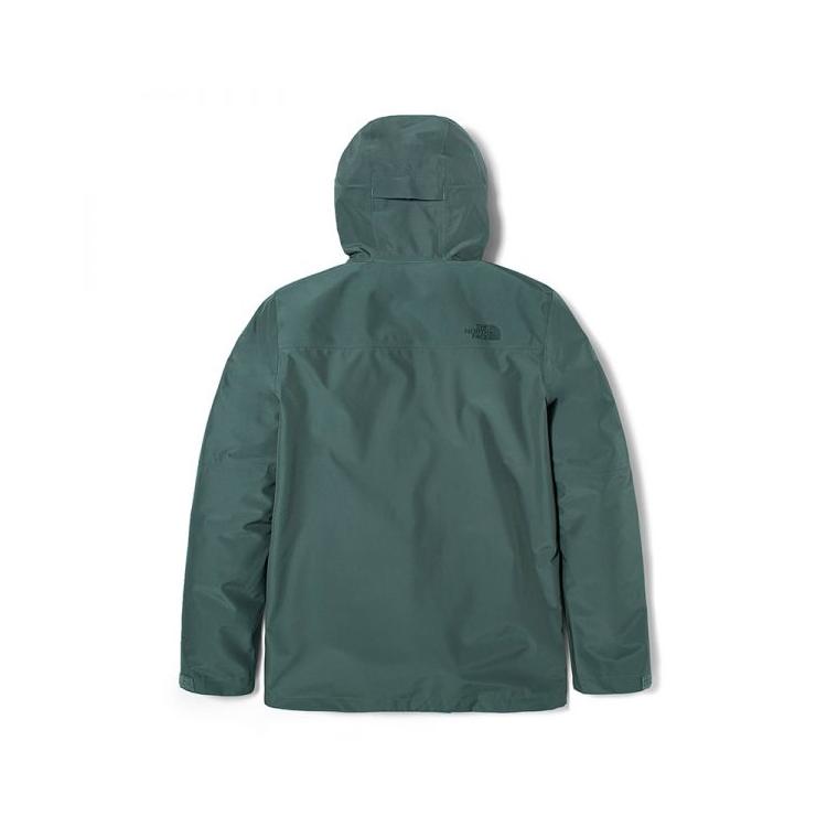 THE NORTH FACE Jackets Men's Green Hooded Moderate Hard Shell NF0A5JVW-HBS