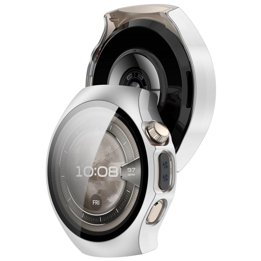 Hard PC Case Glass For Huawei Watch 5 42mm 46mm Bumper Shell Full Cover Screen Protector Smartwatch Accessories