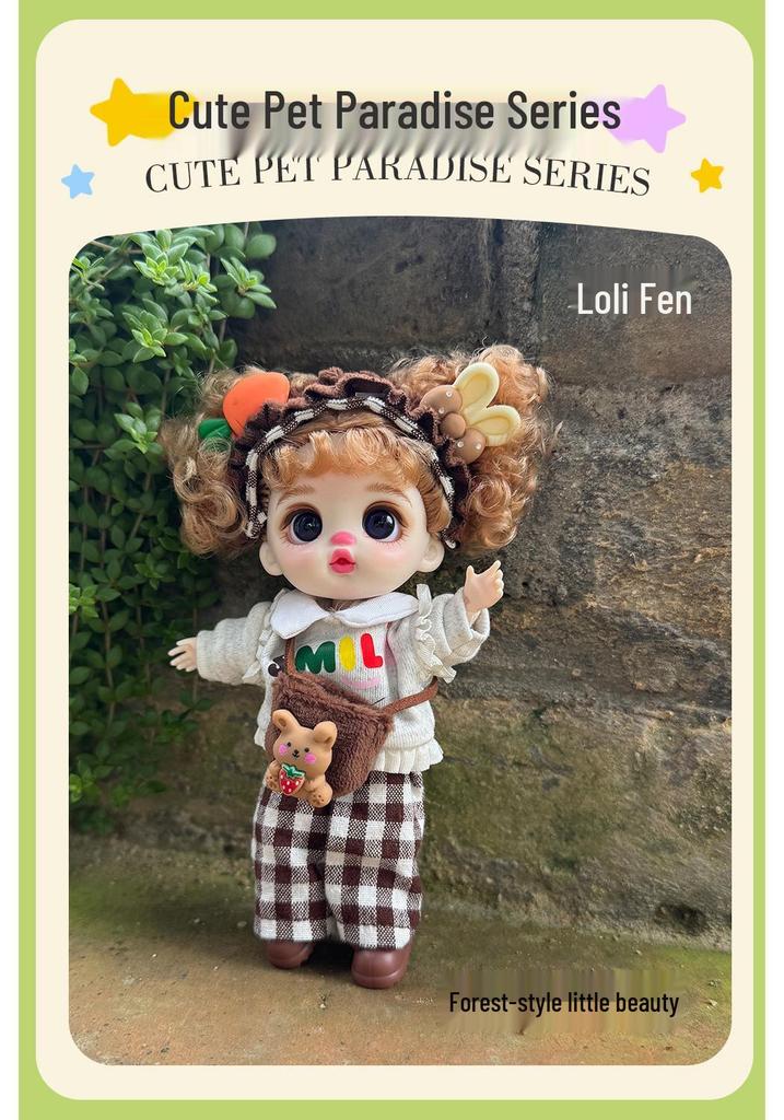 Loli Fen Модный Телефонный Брелок-Игрушка Силиконовая Кукла-Переодевашка - Милая Девочка Подарок на День Рождения Украшение
