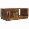 Coffee Table Smoked Oak 90 x 50 x 37 cm Wood Based Material