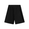 Li-Ning Glory Series Breathable Sports Fashion Versatile Brand Logo Letter Casual Shorts Men Shorts Black AKSV777-1
