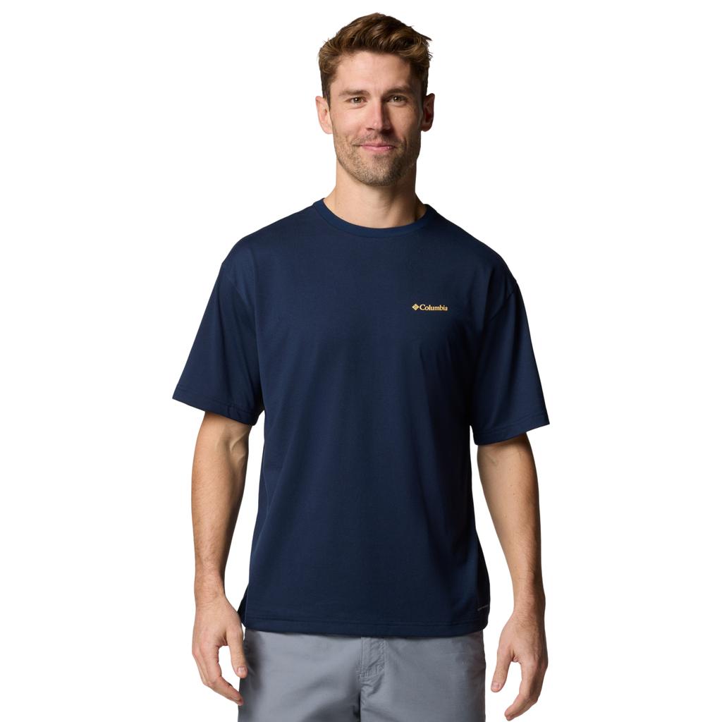 Columbia Cedar Trail Back Graphic Tee, Mens Navy T-shirt