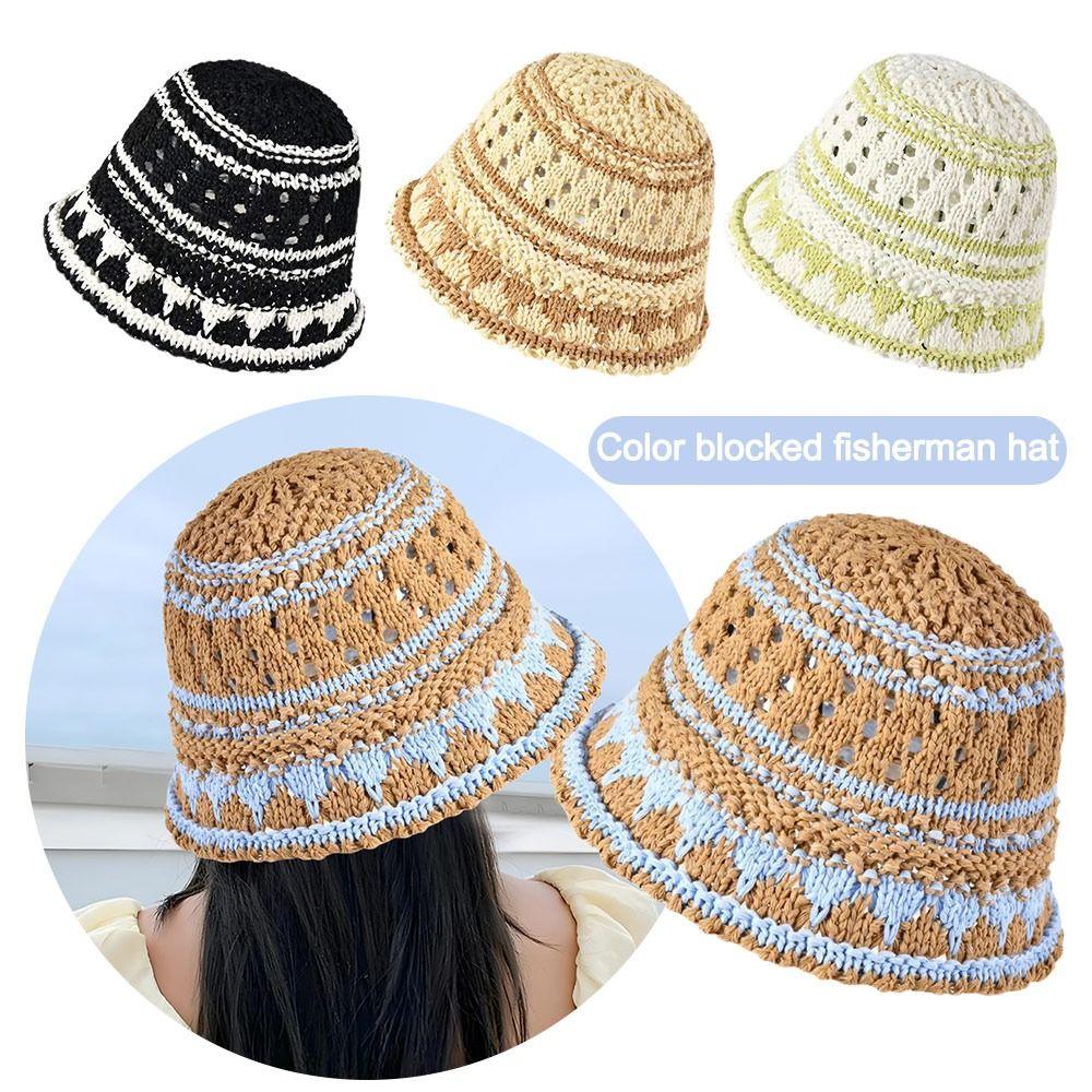 Солнцезащитная шляпа с вырезами, дышащая панама, дорожная кепка, модная шляпа-ведро, лето