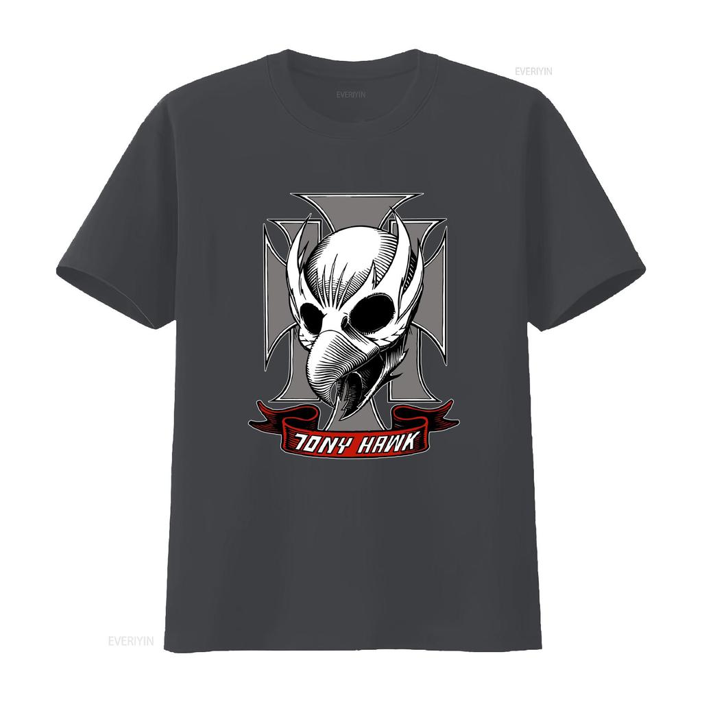 ФУТБОЛКА TONY HAWK FALCON CREST винтажная стирка уличная одежда мужская дышащая удобная топ для повседневной носки мода