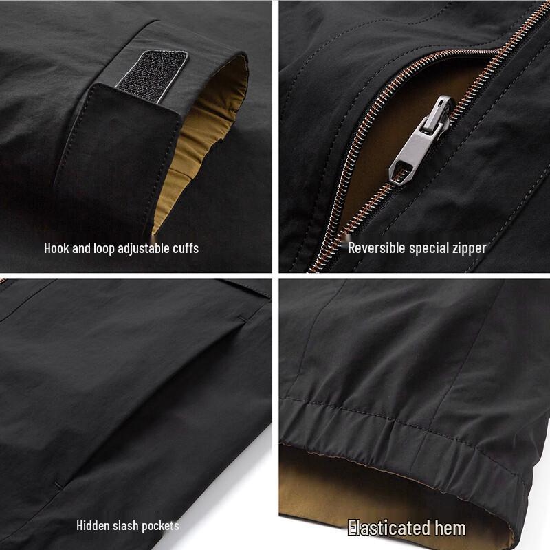 Shanshan Men's Reversible Hooded Jacket