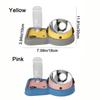 Large Capacity 3 In 1 Cat Bowl Protection Neck Dog Water Dispenser Pet Food Container  for Home
