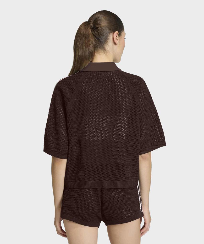adidas Вязаный крючком поло - Aura Coffee / Ke0198