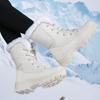 Snow Boots Women's Shoes Winter Velvet Thickened Cold-proof Warm Leg Guards High-top Versatile Large Cotton Shoes Non-slip Boots