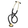 Littmann Master Cardiology Brass 3M Japan Stethoscope, Black, Finish, 2175,