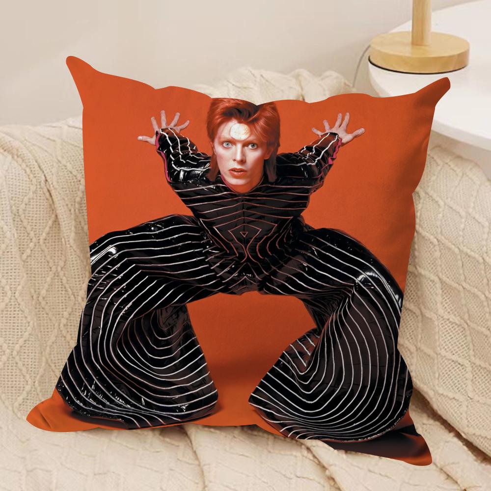 Singer DDavid BBowie Cushion Cover Soft Plush Fabric DoubleSided Printed Cushion Covers for All Seasons Home Decor
