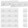 14 Pack Shower Caddy Adhesive Replacement, Transparent Strong Adhesive Hooks, No Drilling, Waterproof Wall Hooks for Shower Caddy, Bathroom Storage