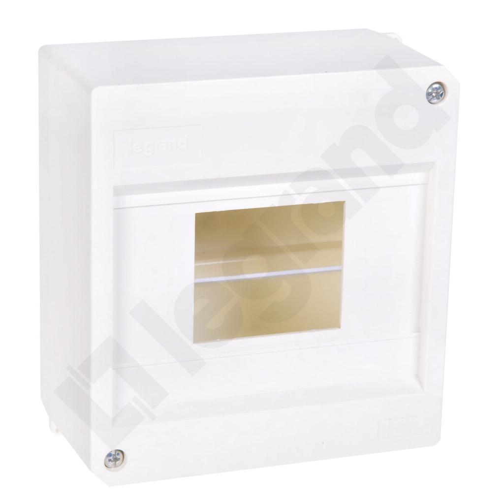 Surface-mounted modular distribution board 1x 6 N+PE without cover IP30 S6 Legrand 605271