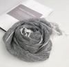 60x180cm Spring Women Cotton Linen Scarf Plain Solid Colorful Large Winter Scarves Wrap Stoles Pashmina Muslim Hijabs