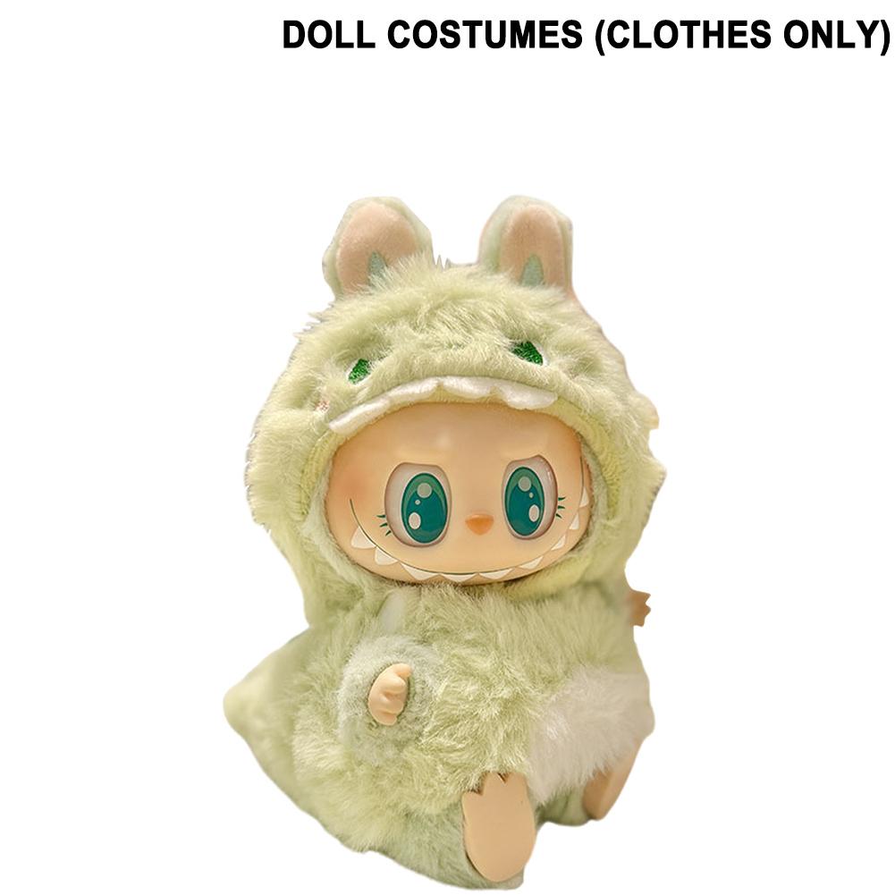 Labubu Plush Doll Одежда Kawaii Doll Одежда для кукол Маленькая мультяшная милая одежда Куклы Аксессуары Рождественский подарок