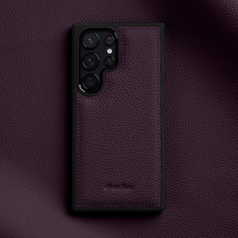 Чехол для мобильного телефона Samsung S25 Ultra Серия S24 Полностью закрывающий кожаный чехол S23 Противоударный чехол