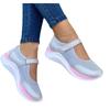 Повседневные кроссовки на танкетке Velcro Plus Size для женщин