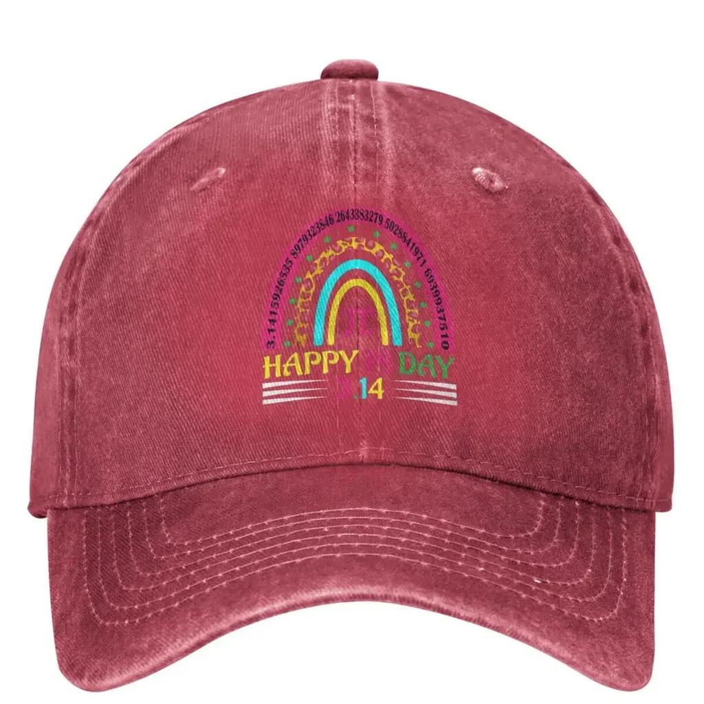 Happy Pi Day 314 Casual Baseball Cap Summer Rainbow Mathematic Trucker Hat Running Hip Hop Hats Unisex Women Funny Baseball Caps