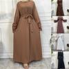 Womens Abaya Jilbab Kaftan Muslim Long Dress Dubai Cardigan Robe Maxi Dress