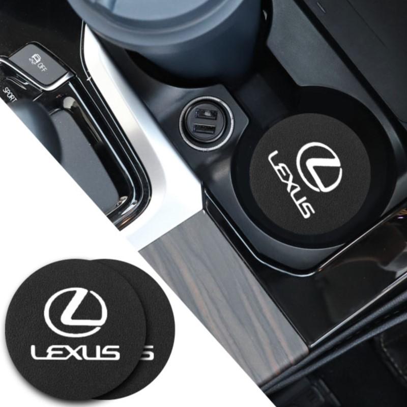 2 шт. Кожаная подставка под стакан Антискользящая подкладка под чашку для Lexus IS250 IS200 CT200h GS300 LS430 RX450h LX570 IS300 ES RX LS IS NX CT