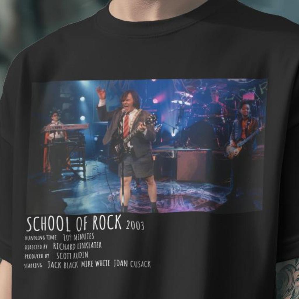 School Of Rock Movie Shirt: Jack Black Fan Gift,Musical Movies
