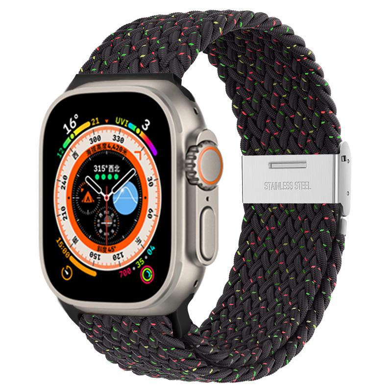 Ремешок для Apple Watch Ultra Band 49 мм, 45 мм, 44 мм, 40 мм, 41 мм, 42 мм, 40, 45 мм, плетеный браслет Correa соло-петли серии 8, 7, 3, 5, se 6, 4