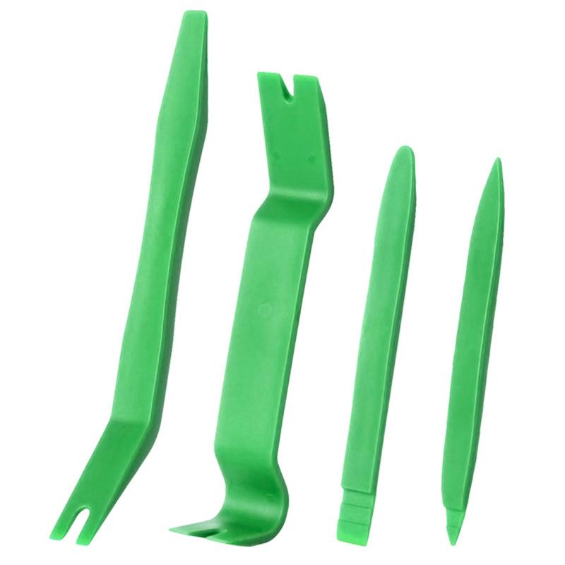 Набор инструментов для пластиковых пряжек и рычагов для салона автомобиля - 4 предмета для модификации аудиосистемы