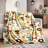 1Pc Autumnal Animal Adventures Blanket Soft And Comfortable Casual Warm Camping Travel Christmas Halloween Xmas Gift M924267