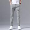 Ice Silk Casual Trousers Men's Summer Thin Trousers Sunscreen Quick-drying Straight Stretch Overalls Wear-resistant Work Pants