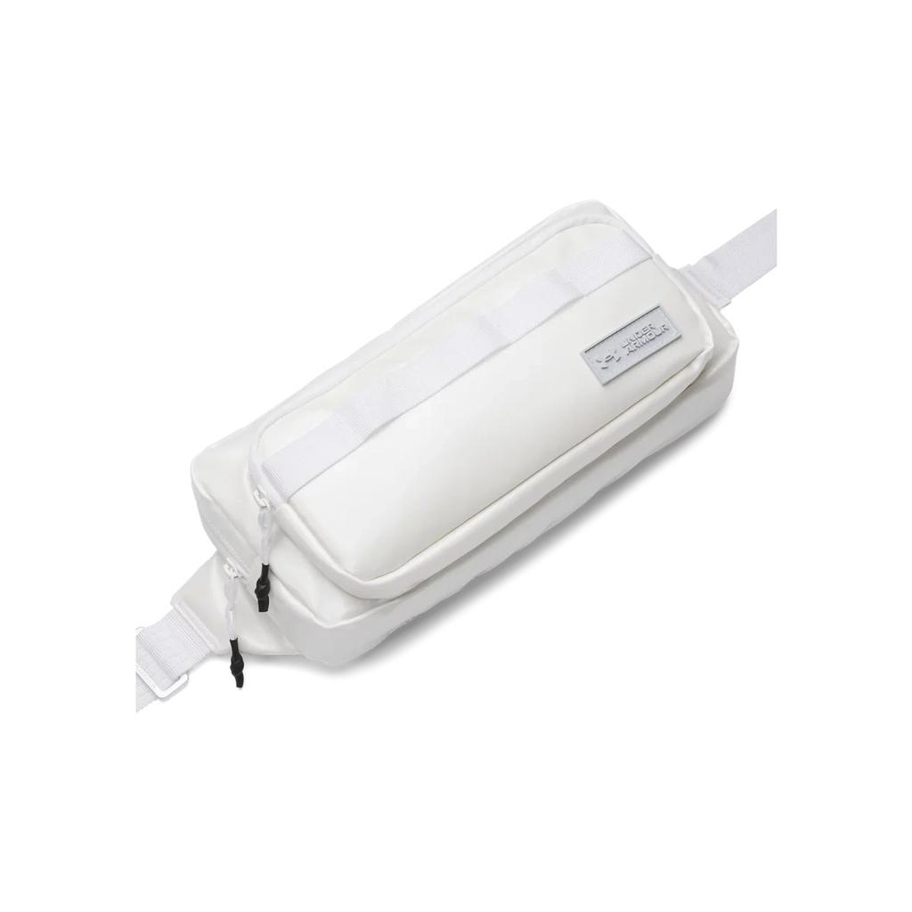 Under Armour 4.5L Adjustable Ribbed Strap Polyester Crossbody Bag Unisex bags White 6001577-100