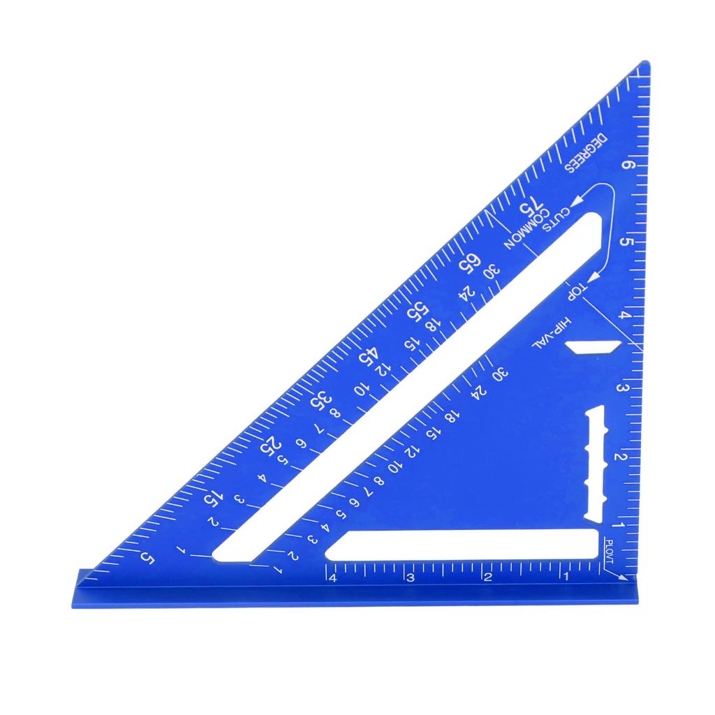 Плотницкий угольник 7 дюймов, столярный инструмент для измерения стропил, 90 45 градусов, металл, алюминиевый сплав