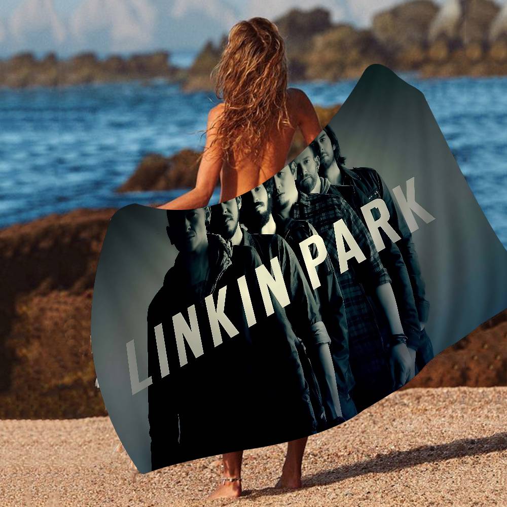 L-Linkin Горячий Банд Парк Большие Микрофибровые Пляжные Полотенца Быстросохнущее Полотенце Песок Пляжные Полотенца Бассейн Полотенце Для Путешествий Плавание Бассейн Йога