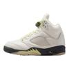 Женские кроссовки Air Jordan 5 Retro Luminous Green Кремовые Парусиновые Антрацитовые IM7592-130