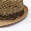 Short Brim Sun Cap Breathable Floral Hat Outdoor Straw Fedora Hat  Summer