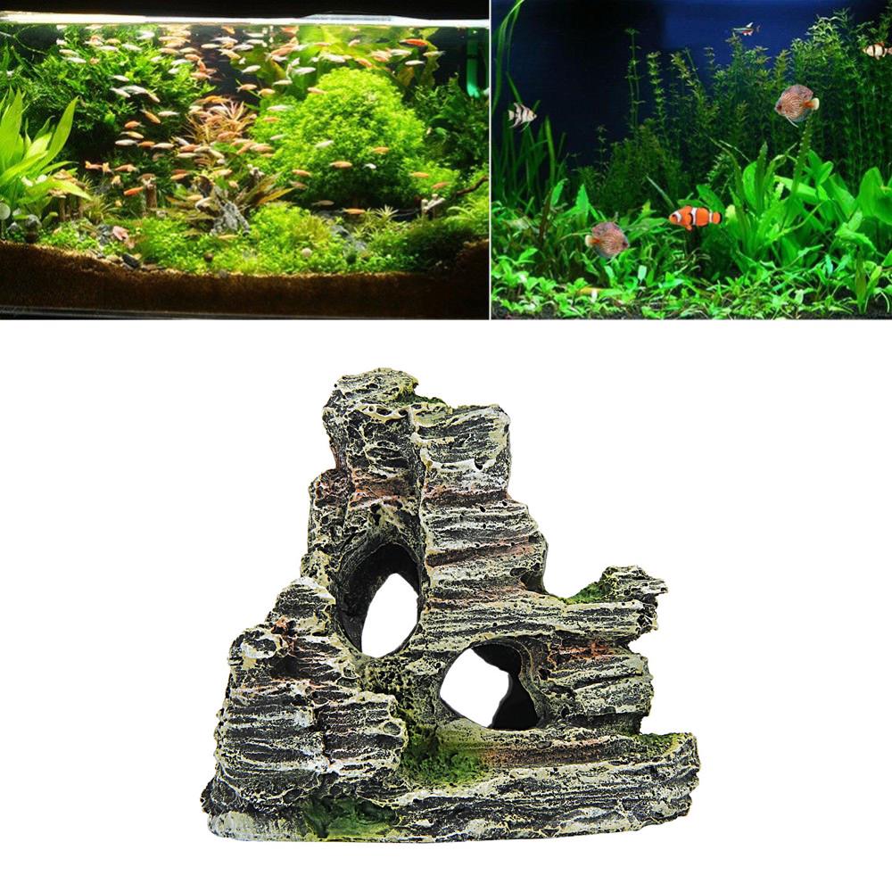 Cartoon resin castle aquariums castle decoration aquarium fish tank tower