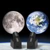Mini Moon Night Light Lamp Earth Planet Light Projection Lamp For Bedroom Table Lamp Desk Earth Atmosphere Decor Night Light