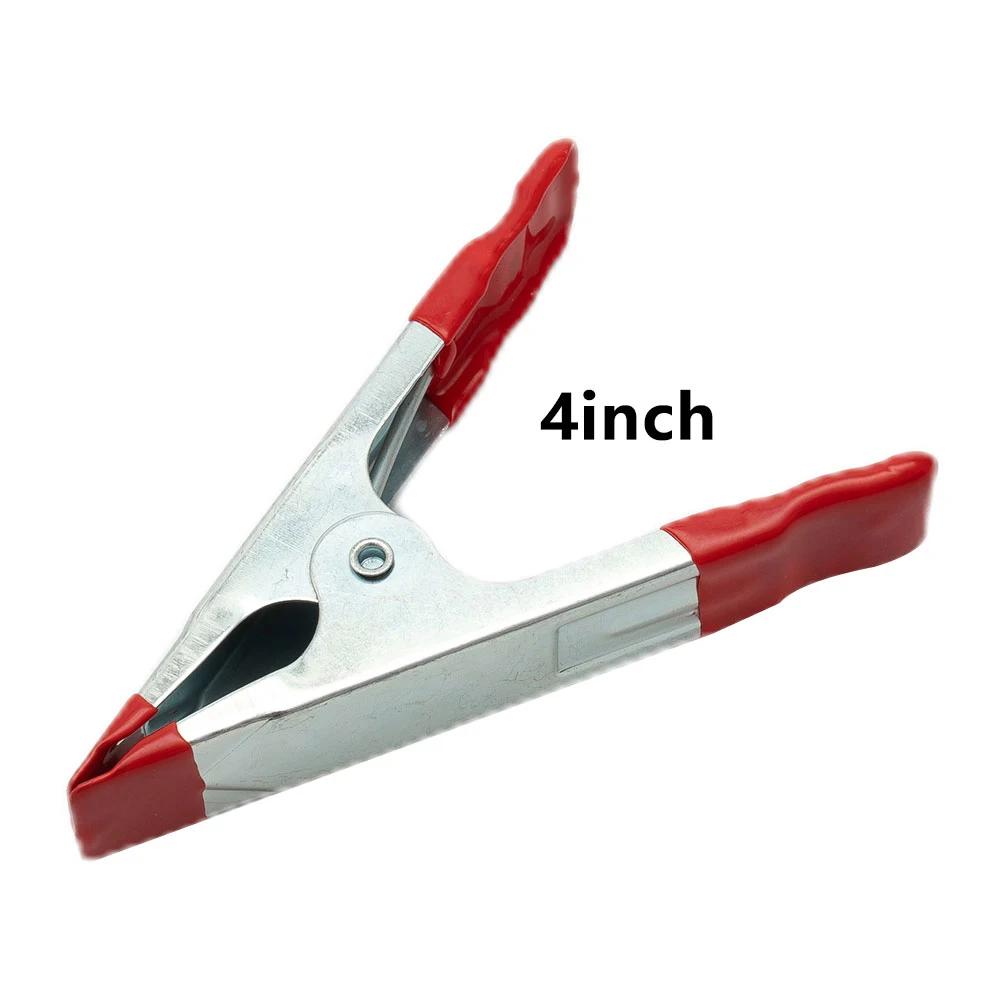 3 шт. Металлические А-образные пружинные зажимы 4 дюйма Пружинные зажимы Фиксирующие Деревообрабатывающий Захват Инструмент для ремонта Многоцелевые Фиксирующие Зажимы Ручные инструменты