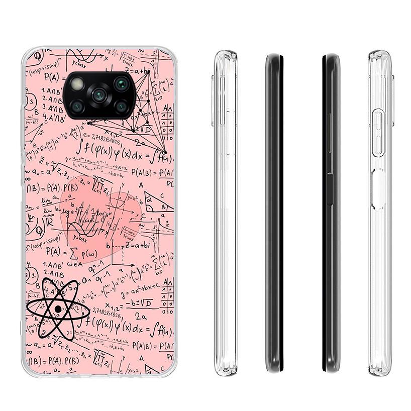 Physics Chemical Mathematics Phone Case For Xiaomi Poco X7 X6 X5 Pro F7 Ultra Redmi 15C 15 13 13C 12 12C 10 10A 10C 9 9A 9C 9T C