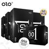 Презервативы OLO001, ультратонкие презервативы с закрытым сенсорным экраном, 50 шт., презервативы со смазкой на основе гиалуроновой кислоты для мужчин