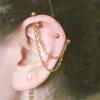 Серьги-цепочки для хряща, промышленные серьги-цепочки из нержавеющей стали, двойной пирсинг, модная вечеринка